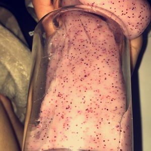 Pink & glitter slime & white slime
